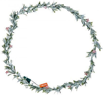 Vevor Lighted Christmas Garland Red 275x10cm 1pc