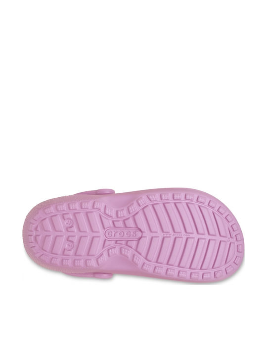 Crocs Classic Lined Woman Clogs with Fur Purple