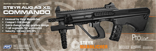 Asg Αεροβόλο Steyr AUG A3 XS Commando 6mm