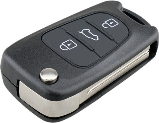 Foldable Car Key Shell with Blade with 3 Buttons for Hyundai