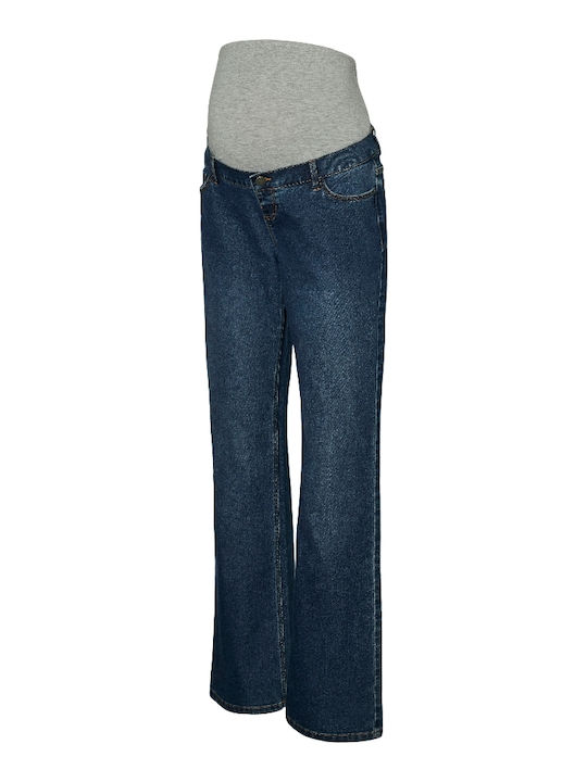 Maternity Flared Jeans Navy Blue 20022340 Mamalicious