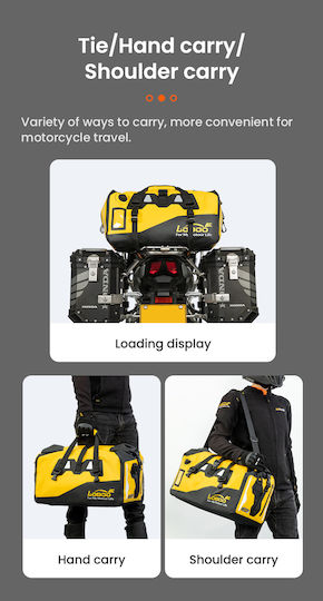 Loboo Waterproof Motorcycle Tail Bag 90lt Black