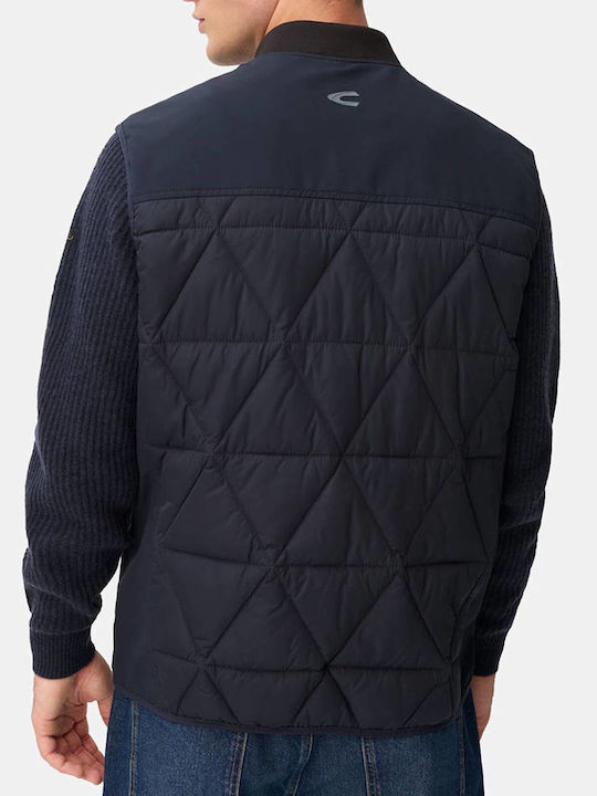 Ärmellos Jacke Puffer Wasserdicht und Winddicht Dark Blue