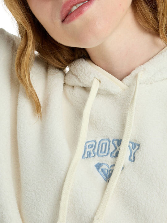 Cool Calling Winterlich Damen Bluse Langärmelig mit Kapuze Ecru