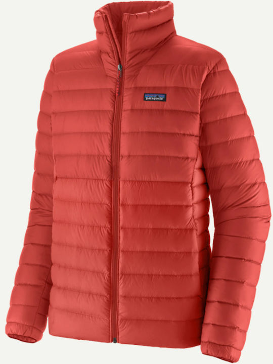 Sweater Μπουφάν Puffer Αδιάβροχο και Αντιανεμικό Κόκκινο