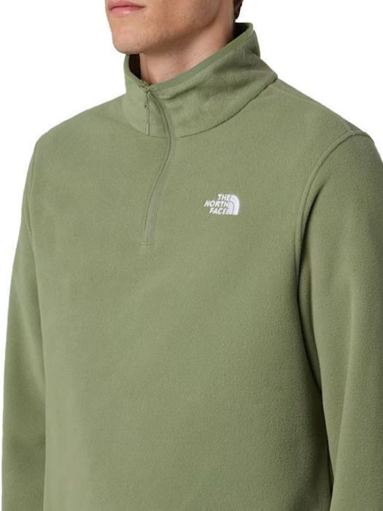 100 Glacier 1/4 Sweater Bark Mist