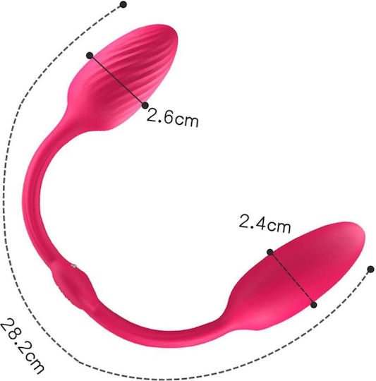 Kinksters Double Vibrator With Remote Control Pink
