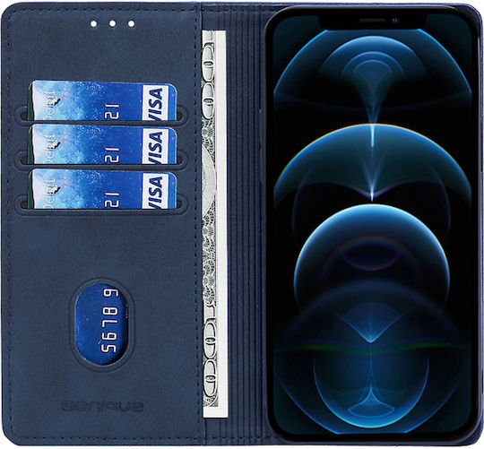Vintage Magnet Wallet Sonique Wallet Xiaomi Redmi 14c 4g Poco C75 4g Redmi A4 5g Dark Blue Mobile Phone Case