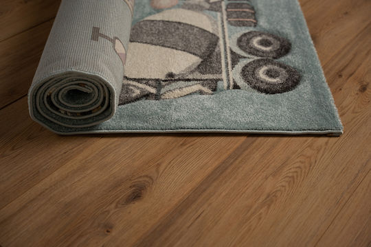 Tzikas Carpets 76888-230 Παιδικό Χαλί Αυτοκινητόδρομος Μπλε 133x190cm