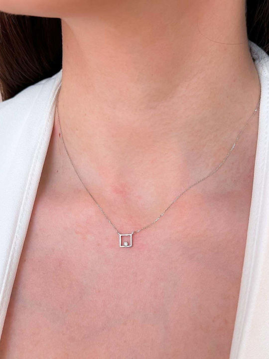 Sorelly Halskette aus Weißgold 14K mit Diamant