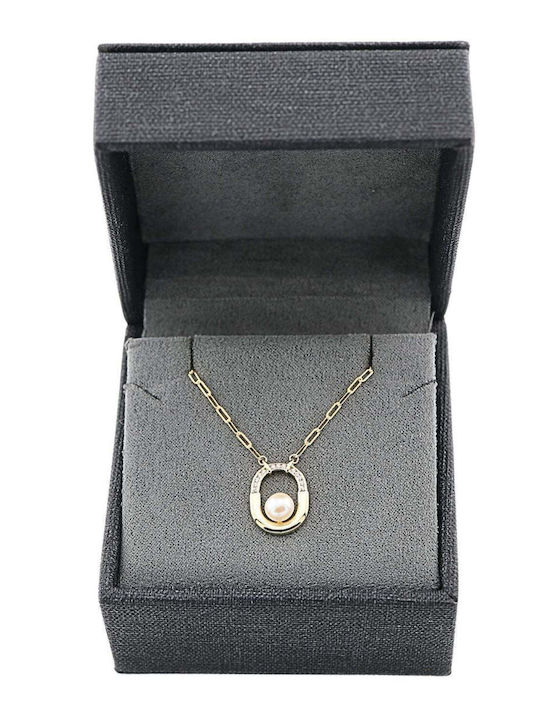 Sorelly Charm Geometric Placat cu aur cu Perle