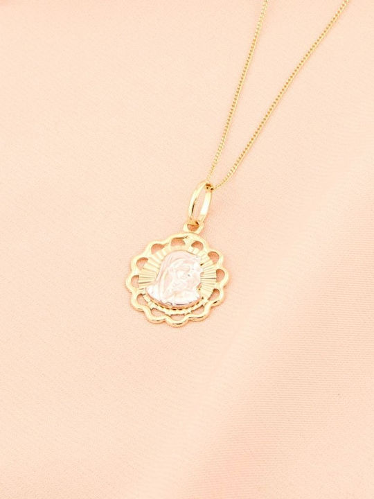 Sorelly Charm Fecioara Maria Din Aur Galben 14 Carate