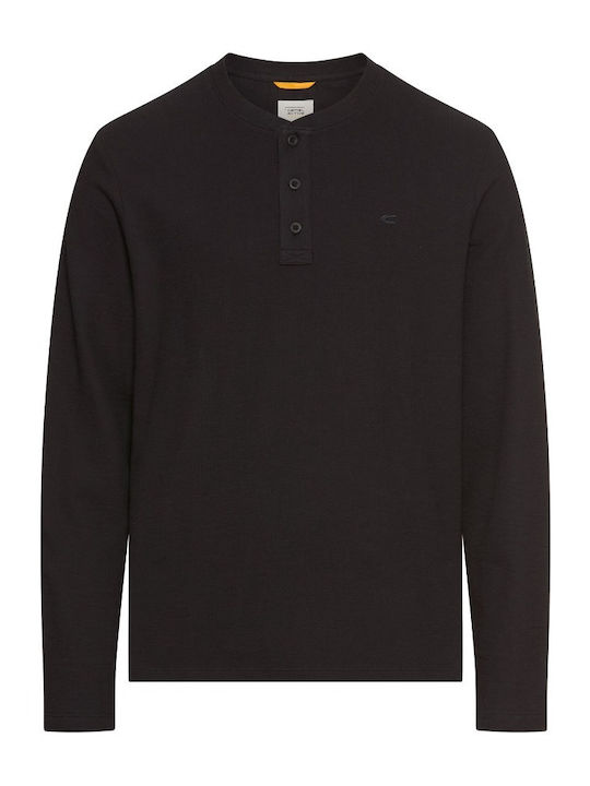 Henley T-shirt Ανθρακί