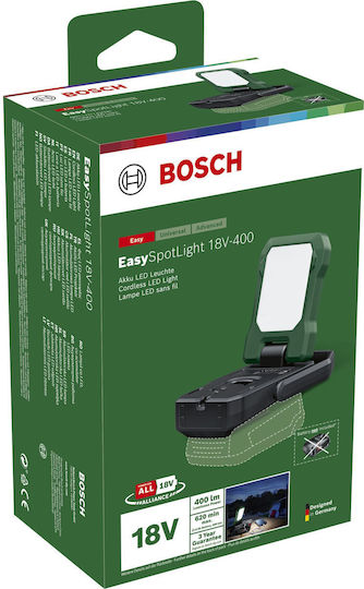 Bosch Battery Jobsite Light LED with Brightness up to 400lm