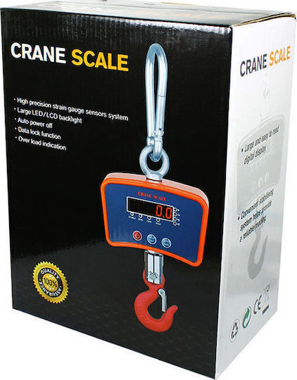 Electronic Professional Hanging Scale with Weighing Capacity of 1000kg and Division 500gr