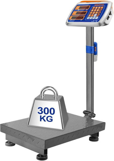 Wadfow Electronic Platform Scale with Weighing Capacity of 300kg and Division 50gr