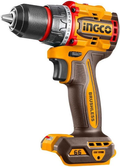 Ingco CDLI206681 Δραπανοκατσάβιδο Μπαταρίας Solo Brushless 20V