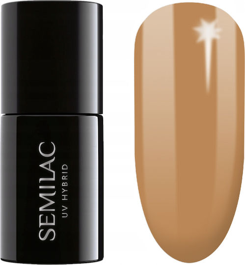Semilac Semi-permanent varnish 600 Apricot Crush 7 Ml