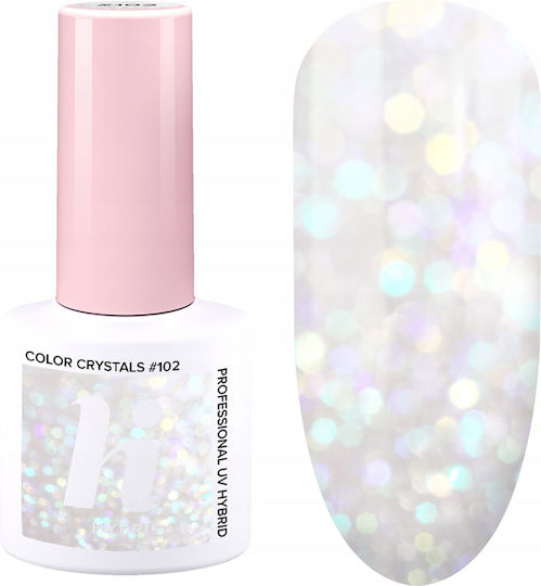 Hi Hybrid Ojă Semipermanentă #102 Cristale de Culoare 5ml