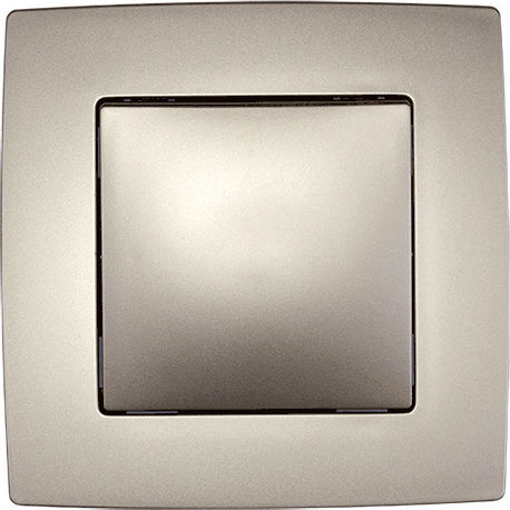 Elmark City Recessed Wall Switch Lighting One-Way with Frame Champagne Metallic