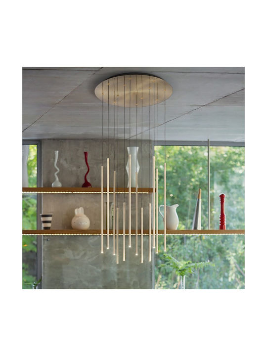 Ideal Lux Filo Sp12 Pendant Light Black 60cm