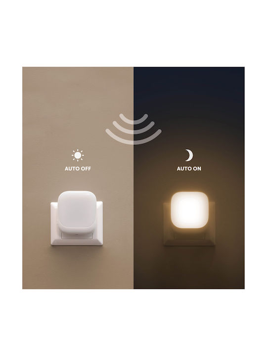 Zazu Night Light Fun Power Socket Pink with Sensor
