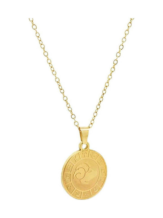 Sorelly Charm Semn zodiacal din Placat cu aur Oțel