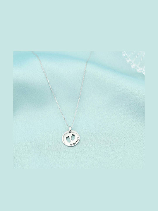 Sorelly Colier din Aur alb 14K cu Diamant