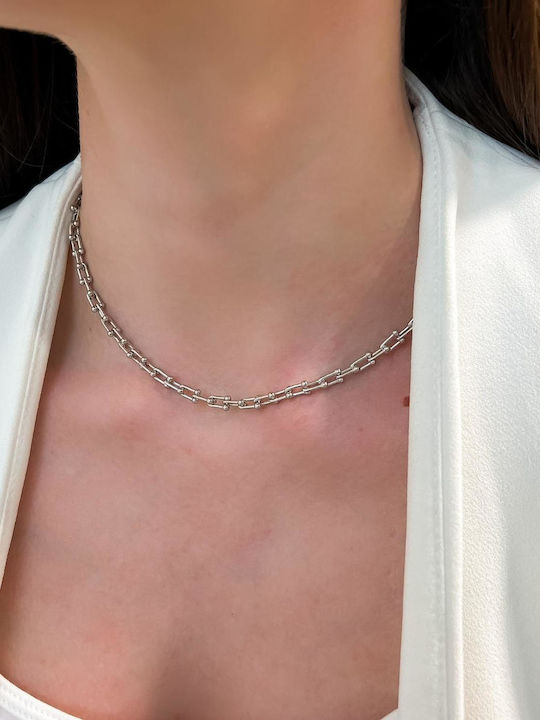 Sorelly Silberne Kette Nacken Länge 42cm
