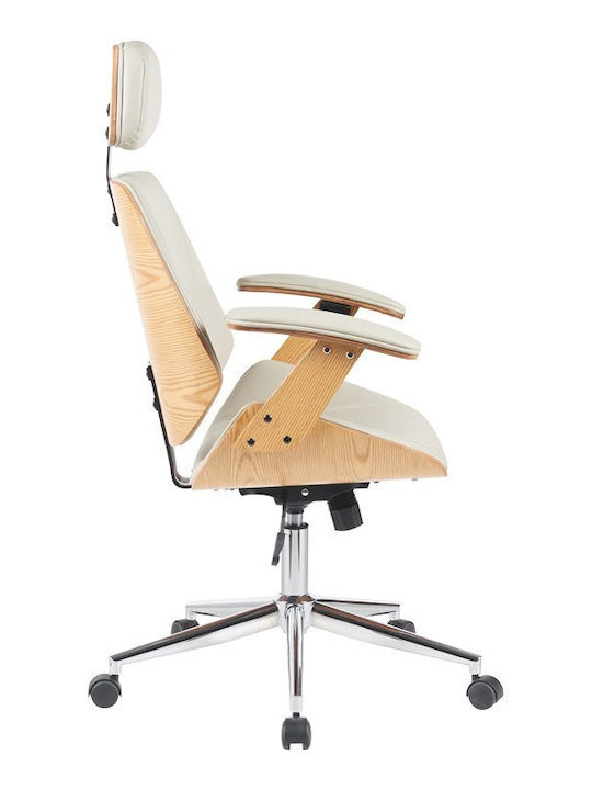 Pakketo Fetseno Bürostuhl Exekutive mit Arme Beige