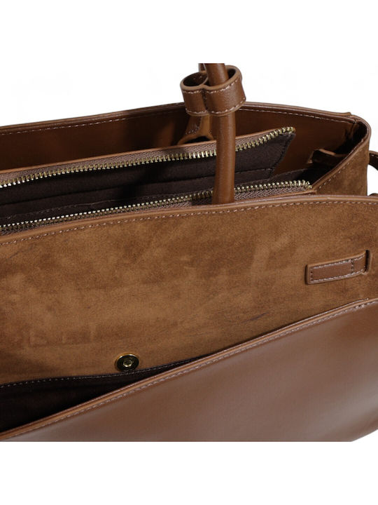 Leder Damen Tote Tasche Wildleder Tabac