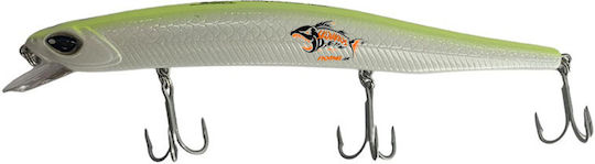 Τεχνητό Cinnetic Crafty Minnow 11cm #20 White Chartreuse Orange Fire