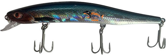 Τεχνητό Cinnetic Crafty Minnow 11cm #20 White Chartreuse Orange Fire