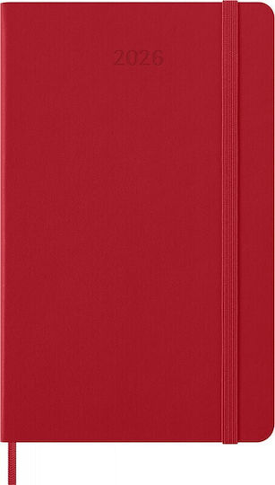 Moleskine Εβδομαδιαίο Planner 2026 Κόκκινο 13x21εκ.