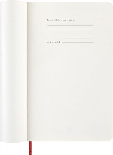 Moleskine Weekly Planner 2026 Red 13x21cm