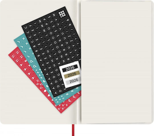 Moleskine Weekly Planner 2026 Red 13x21cm