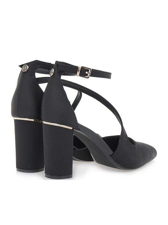 Pumps mit Riemchen Schwarz
