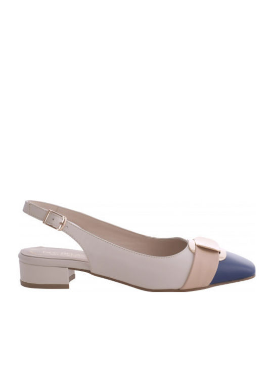Pumps mit mittelhohem Absatz Beige