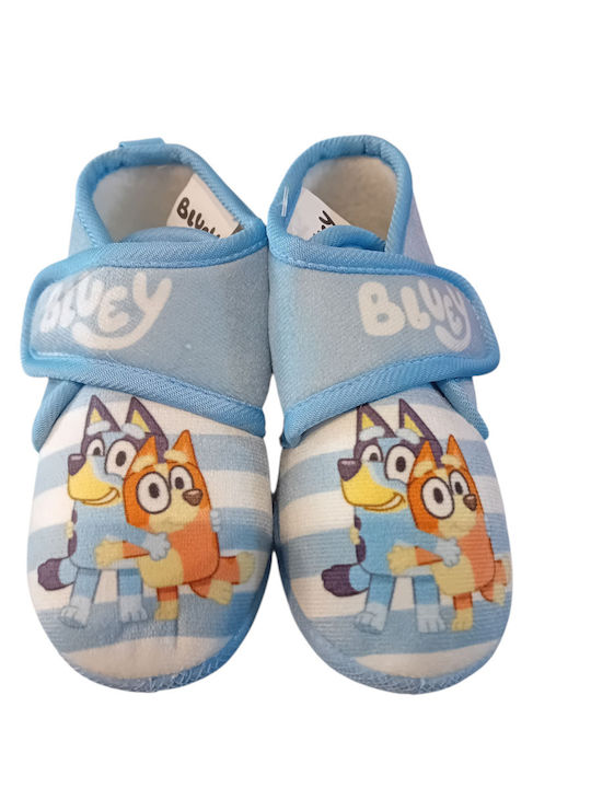Kinderhausschuhe Stiefel Blau