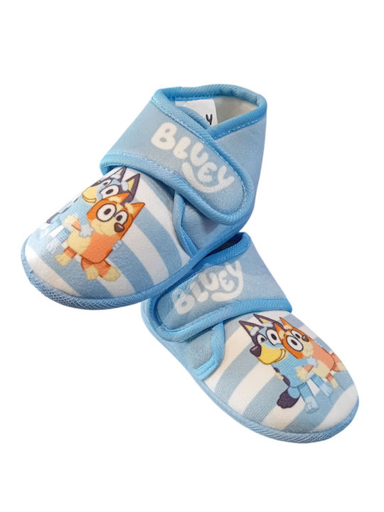 Kinderhausschuhe Stiefel Blau