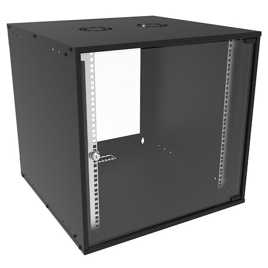 Canovate Wandmontiert Rack-Schrank 12U 55x40cm Schwarz WC1S-9-12J4A