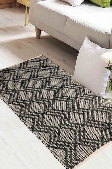 Melinen Rug Rectangular Gray