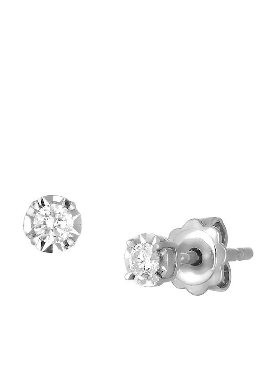 Ohrringe aus White Gold mit Diamant