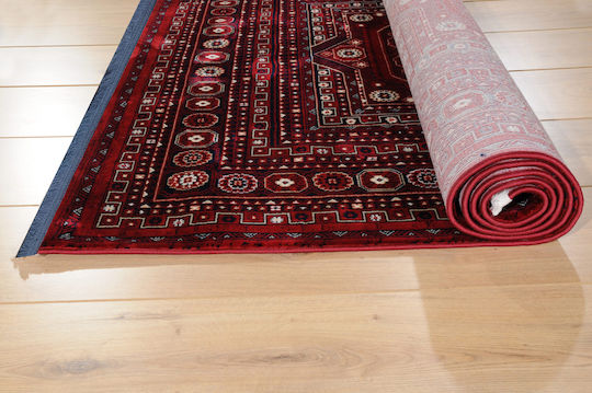 Tzikas Carpets Dubai 77254-010 Teppich Rechteckig Synthetisch,Polyester/Cotton/Leather Red