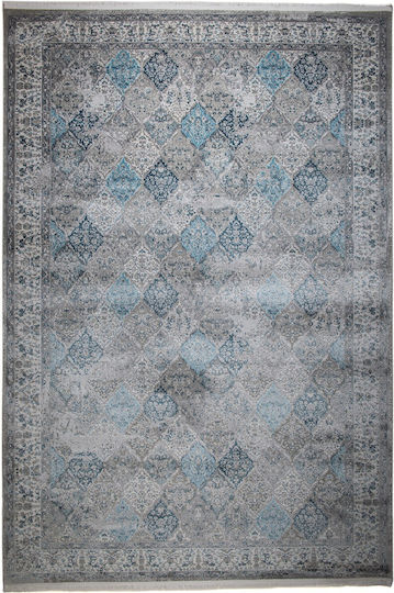 Klonaras Pearl 8438 Teppich Rechteckig Synthetisch,Polyester/Cotton/Leather Dark Grey / Anthracite
