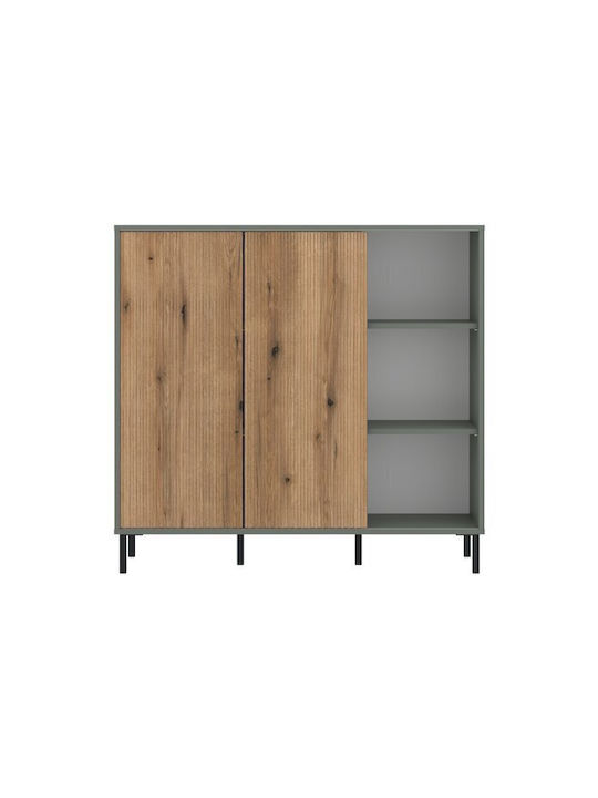 Мебели за съхранение Novfera 103 дървен Зелен 112x40x105см