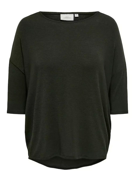 Women's Blouse with 3/4 Sleeve Green
