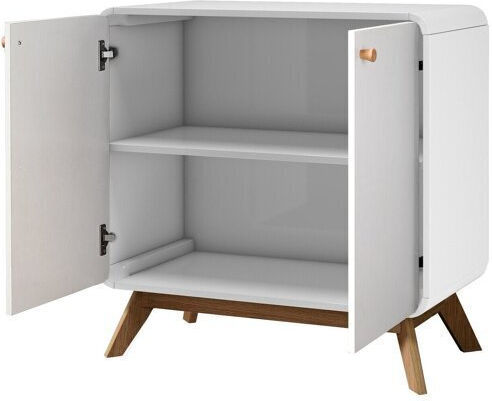 Sideboard Elbtena 105 Wooden White, Oak 75x39x75cm