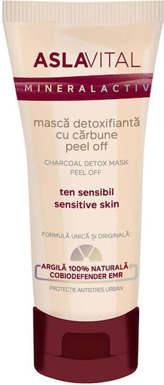 Charcoal Detox Mask Peel-off 25+ Aslavital Mineralactiv 100 Ml
