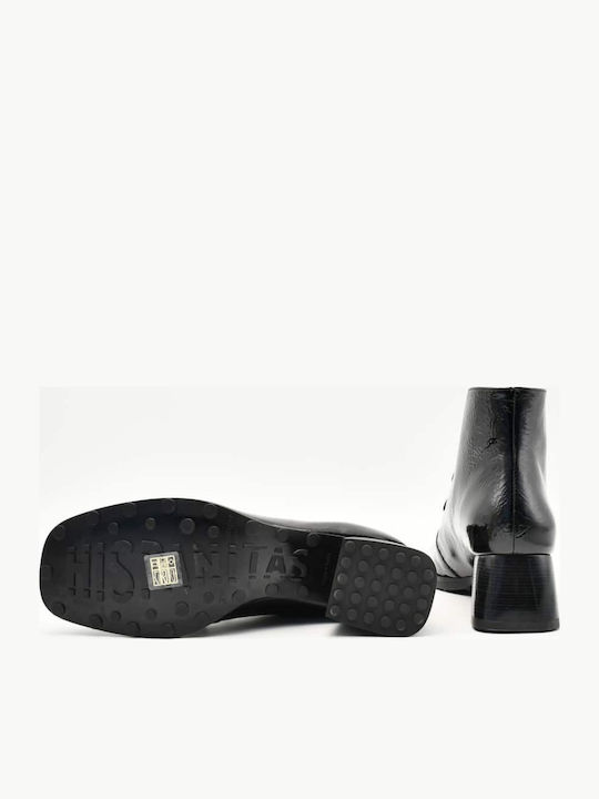 Marsella Leder Stiefeletten Damen Schwarz